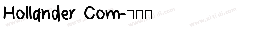 Hollander Com字体转换